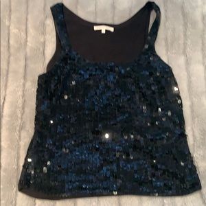 Black Sequined Ladies Top